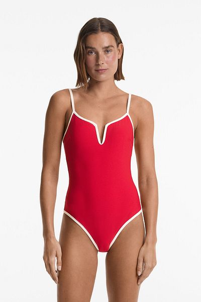 Oysho Contrast trim swimsuit
