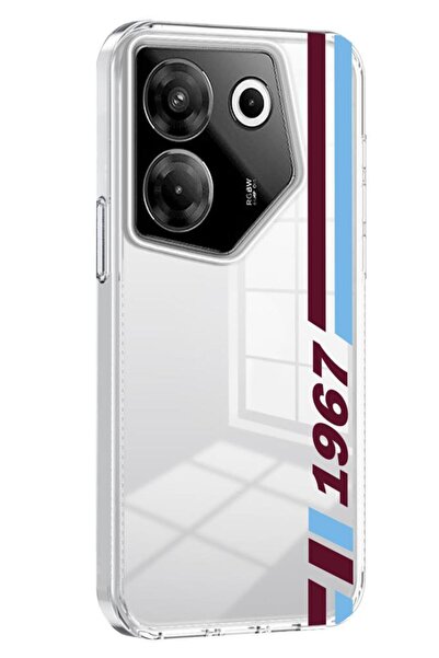 3GEN CASE Tecno camon 20 pro 5g compatible transparent silicone case with fan pattern