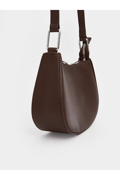 LC Waikiki LCW ACCESSORIES Γυναικεία τσάντα μπαγκέτας Leather Look