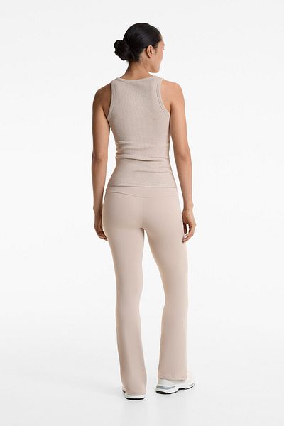 Oysho Sleeveless rib top with cotton and modal