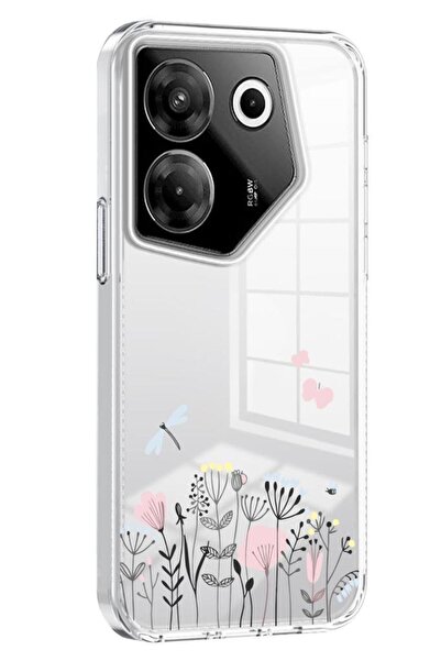 3GEN CASE Tecno Camon 20 Pro 5g Compatible Patterned Transparent Silicone Case