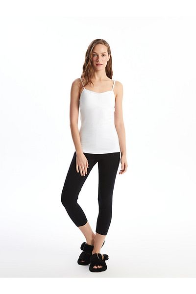 LC Waikiki Lcw Dream Heart Collar Strap Women's Cup Tank Top