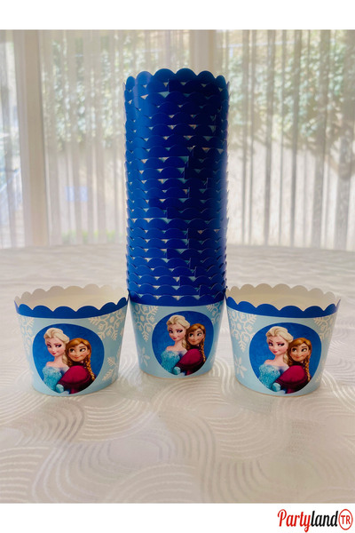 PartylandTR Frozen Temalı 25 Adet Cupcake Ve Muffin Pişirme Kabı