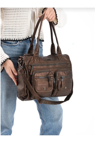 NightLove Faux Leather Shoulder Bag