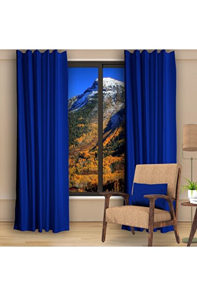 DECO Parlement Blackout Karartma Fon Perde Güneşlik Pilesiz Extraforlu Düz Dikim