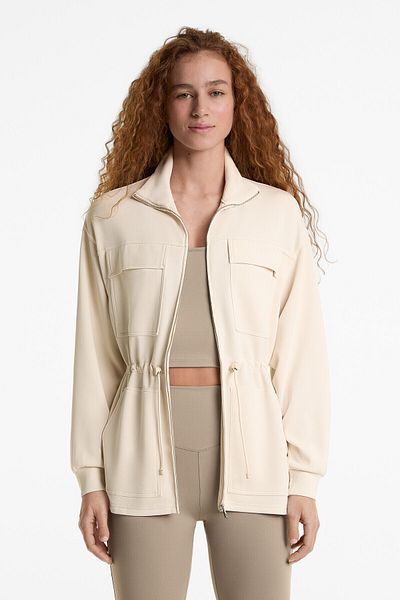 Oysho Long jacket with modal and pockets