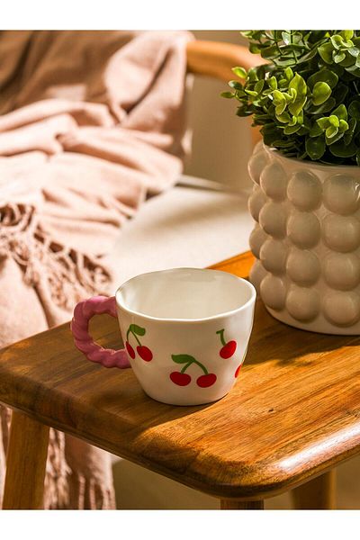 LC Waikiki Lcw Home Cherry Printed Ceramic Mug 270 ml