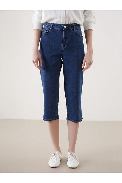 LC Waikiki LCWAIKIKI Blugi Capri pentru femei, clasici, slim fit