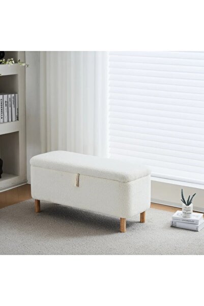 stillola fix sandıklı puf bench ahşap ayaklı ayakucu puf