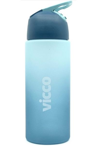 Vicco Water Bottle 500 ml Dark Blue Locking Cover Tritan Quick Flask Water Bottle