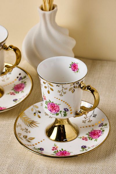 GUNES ZUCCACIYE Porcelain English Sachet 2 Personality Coffee Cup