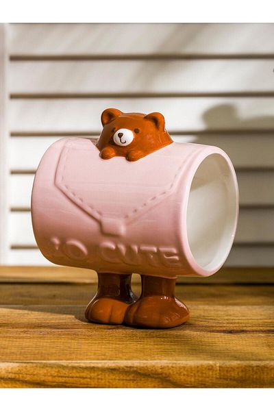 LC Waikiki Lcw Home Bear Figured Ceramic Mug 438 ml