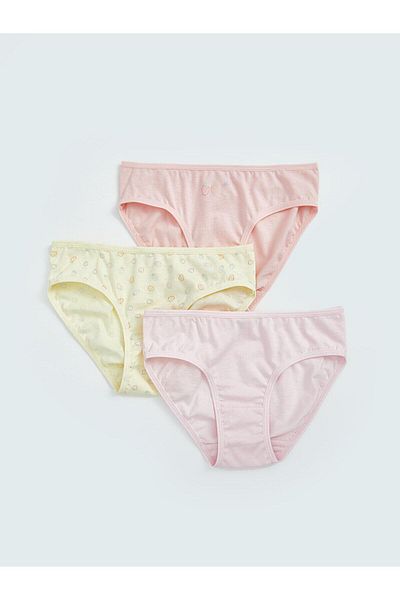 LC Waikiki Lcw Kids Elastic Waist Girls Panties 3-Pack