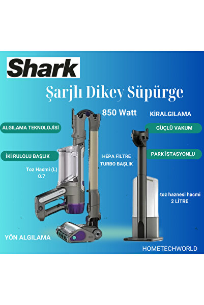 Shark Powerdetect Clean&empty Pet Başlıklı Şarjlı Dikey Süpürge