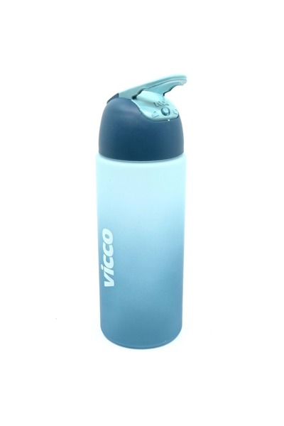 Vicco Water Bottle Lockable Lid Tritan Quick Flask Water Bottle 500 ml Dark Blue