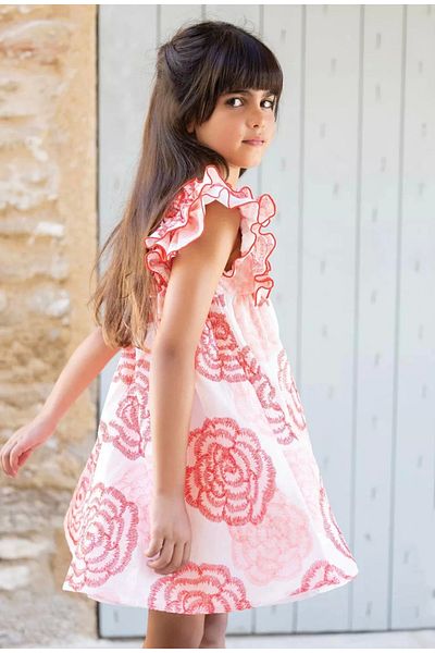 Juno kids Red Rose Dress