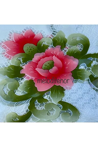 polset Desenli şeffaf kaplama dikdörtgen pvc muşamba masa örtüsü koruyucu 125 x 155 cm