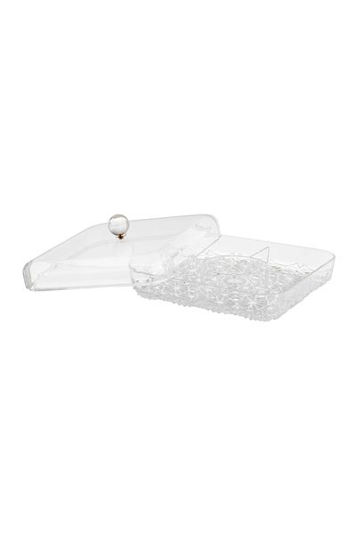 casa rosa Acrylic Presentation Plate With Cover