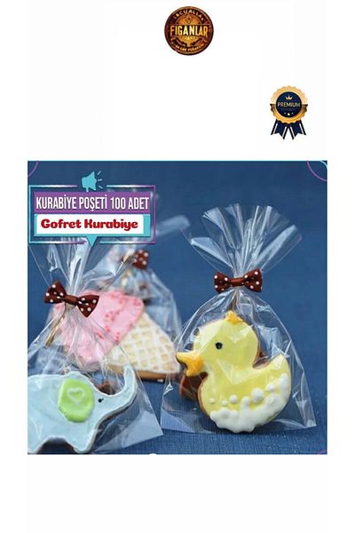 figanlar ambalaj 100 Pieces Cake Pops and Cookie Bags 10X20 cm Candy Bags with Sticks