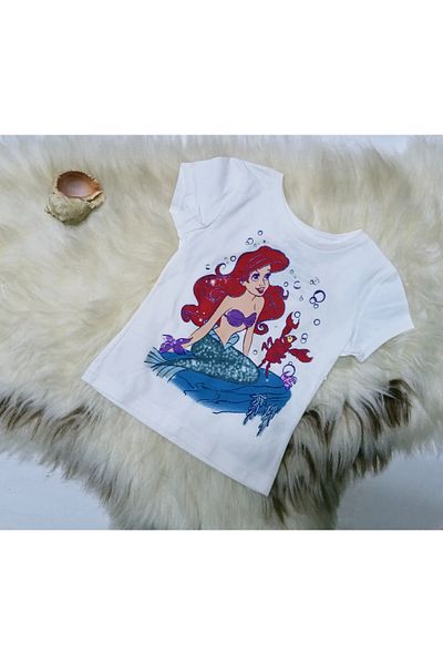 Disney Mermaid White Tshirt