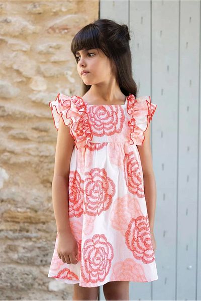 Juno kids Red Rose Dress