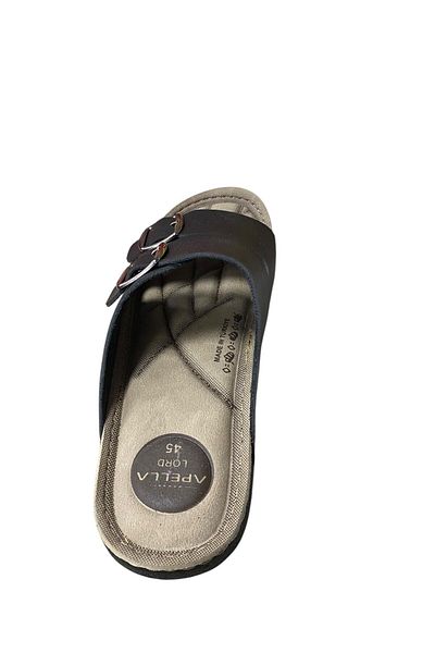 Apella Men's Flat Sole Double Buckle Summer Slippers