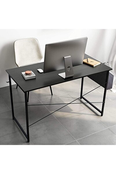 ALMUFARREJ Gaming Table, Computer Desk, Home Office, Writing Desk with Storage Bag, 120x60cm