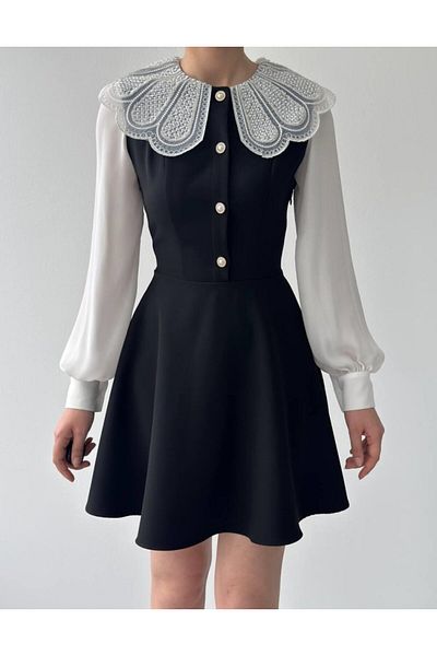 MRA Fashion Asıo Baby Collar Dress
