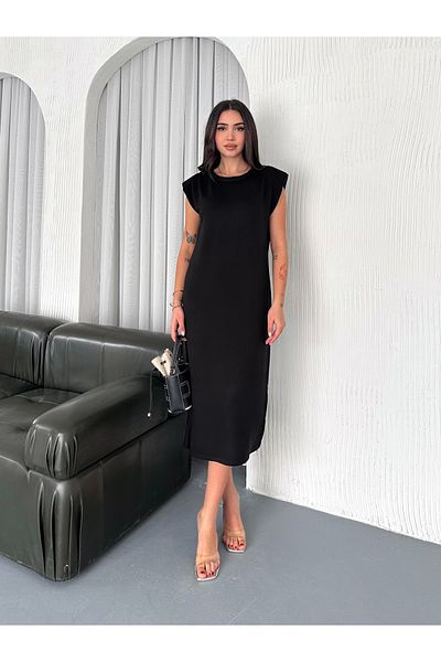 SLAW REZZ Rochie midi căptușită din țesătură modal cu textura moale