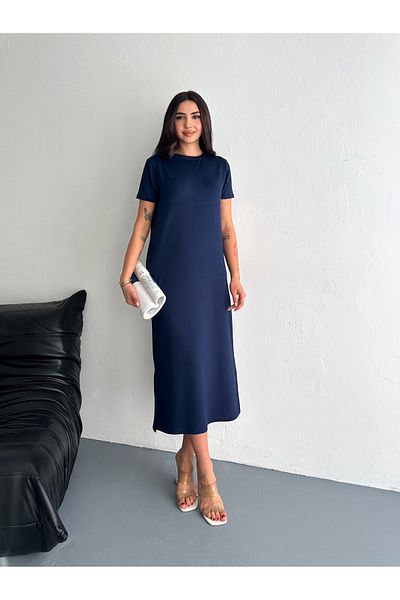 SLAW REZZ Rochie midi din țesătură modal cu textura moale