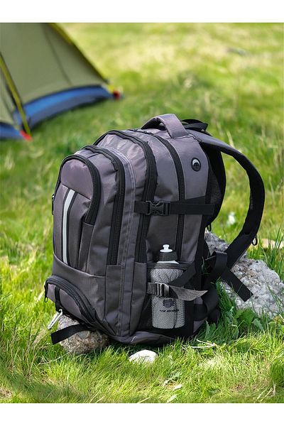 Bagacar Σακίδιο πλάτης Grey Mountaineer Trekking - Ταξίδια και Κάμπινγκ
