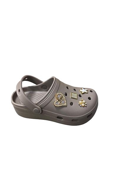 Apella Women's Stoned Flat Sole Closed Front Eva Slippers