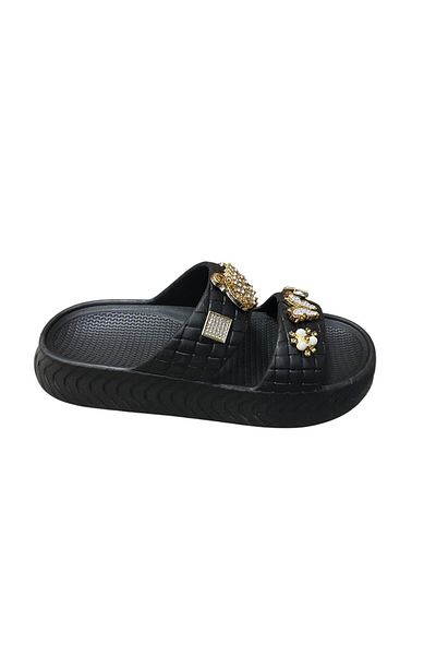 Apella Women's Flat Sole Eva Stone Slippers
