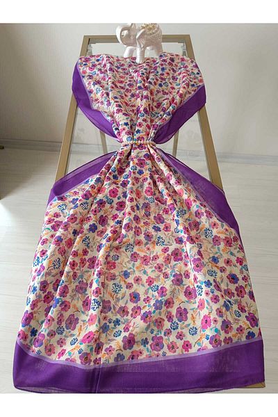 MODA Flower Pattern Cotton Soft Shawl