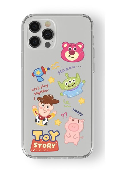 Multitronic iPhone 16 Pro Max Compatible Toy Story Design Printed Transparent...