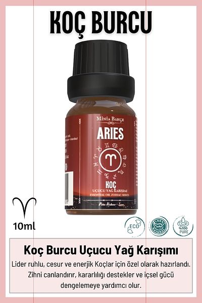 Minia Bahçe Bitki ve Sanat Atölyesi Aries Aries - Essential Oil Mix, 10ml