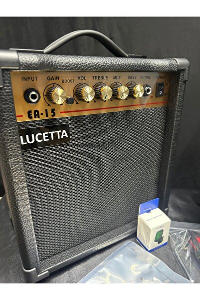 müzikhane Elektro Gitar Seti(Gitar-Amfi-Askı-Kapo-Tuner-Kılıf-Kablo-Pena-Yedek Takım Tel)