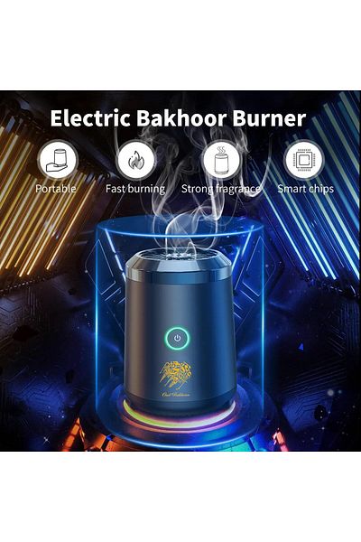 Generic مبخرة بخور محمولة أنيقة من قابلة لإعادة الشحن بمنفذ USB كهربائية أسود