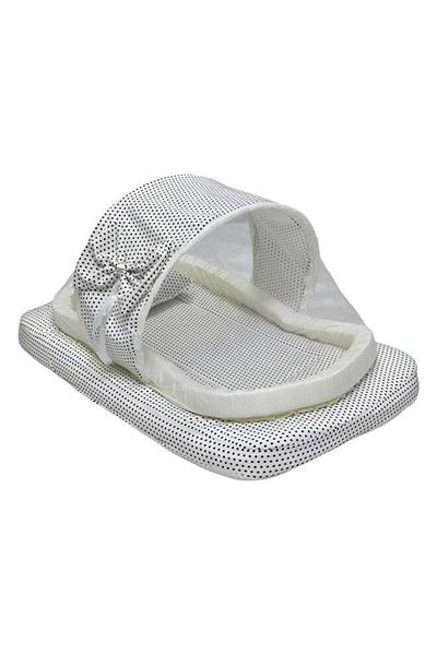BabyCara Baby Net Bed With Thick Mattress, Mosquito Net And Neck Pillow, 82 X 50 CM