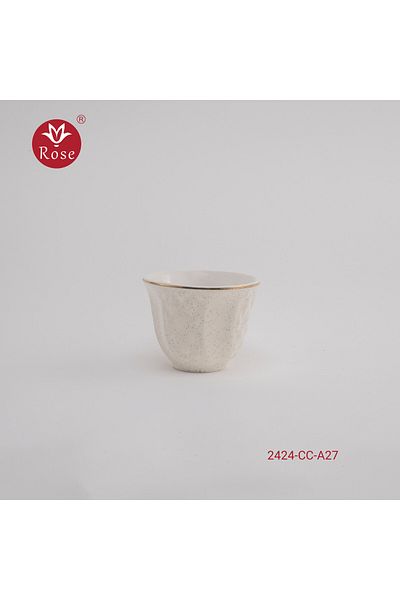 Rose CR-2424-12-Piece Rose Porcelain Arabic Coffee Cup Set