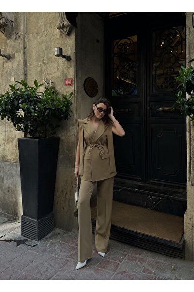 Ekim Store بدلة بليزر مزدوجة مع سترة وربطة عنق