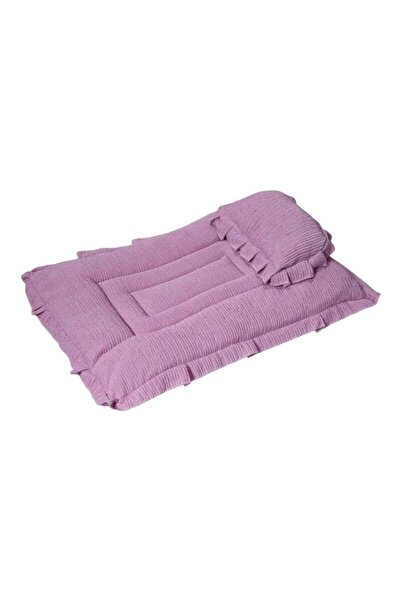 Baby Cara سرير أطفال مع وسادة مرتبة سميكة للأطفال حديثي الولادة 80 × 55 سم