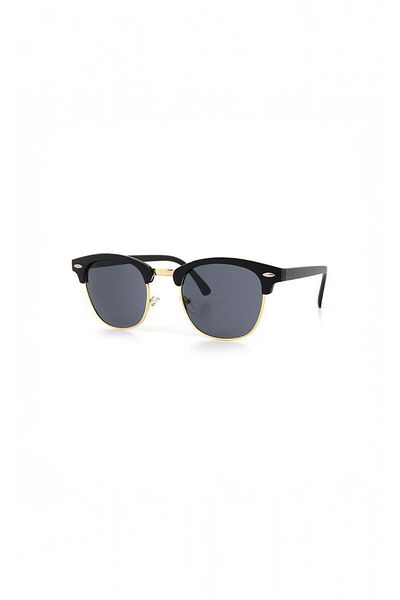 BAPPİR Men's Sunglasses - Uv400 Filter, Protected Clup Muster, Black Gold Color Frame