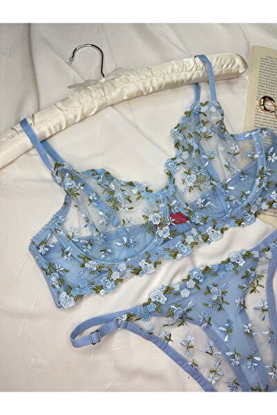 ROZENİN LINGERIE Σετ σουτιέν με δαντέλα μεγάλου μεγέθους