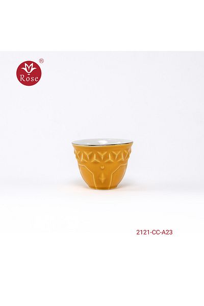Rose CR-2121 - 12-Piece Rose Porcelain Arabic Coffee Cup Set
