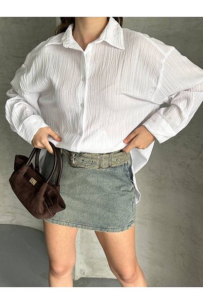 Keshka Women's Oversize Muslin Shirt