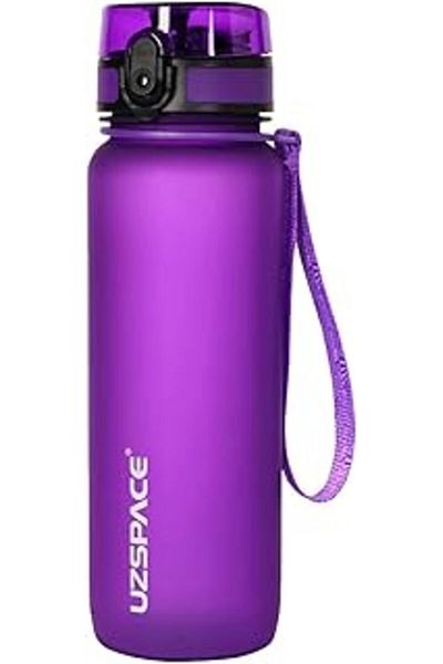 Mu Art Ahşap Uzspace 800ml -New Size-Height 25 Cm-Tritan Water Bottle Bpa No Odor Leakage Purple