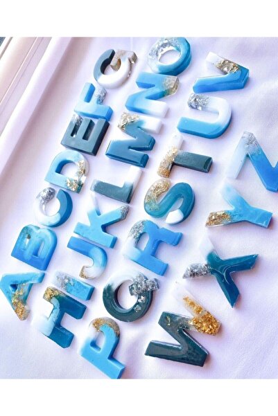 epoksi kalıpları Epoksi Anahtarlık Büyük Harf Silikon Kalıbı