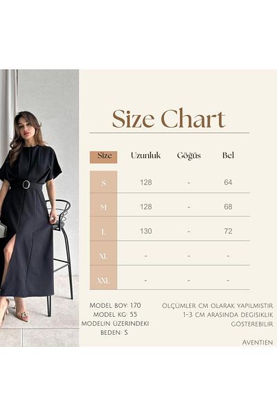 Aventien Rochie midi plisată cu deschidere detaliată cu centură