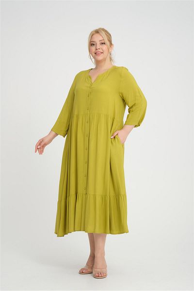 Zedd+ Plus 24249 Yag Green Dress